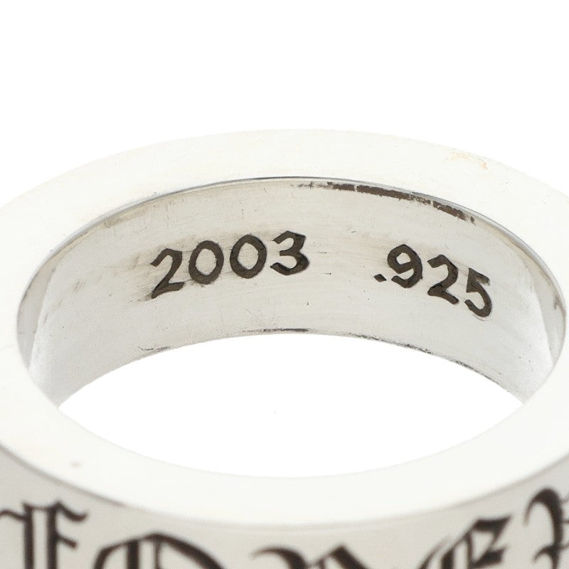 Chrome Hearts 6mm SPACER FOREVER Silver Ring Size US 5