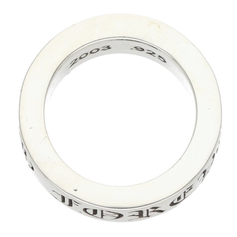 Chrome Hearts 6mm SPACER FOREVER Silver Ring Size US 5