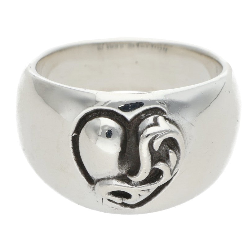 Chrome Hearts HEART IN BAND Silver Ring Size US 8