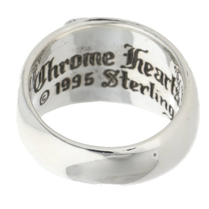 Chrome Hearts HEART IN BAND Silver Ring Size US 8