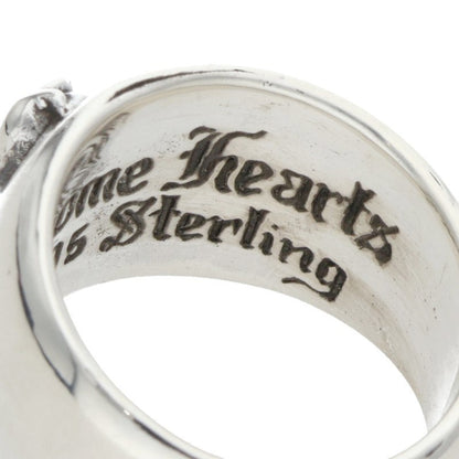 Chrome Hearts HEART IN BAND Silver Ring Size US 8