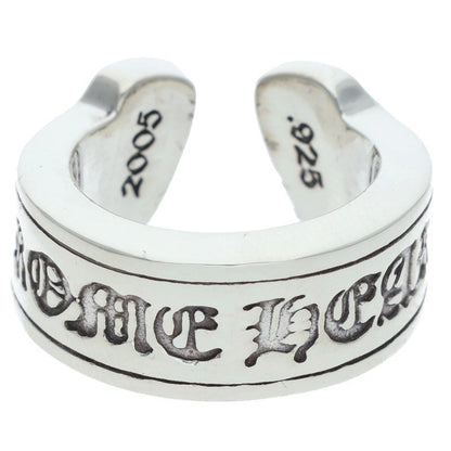Chrome Hearts LG SCROLL LABEL Ring Silver Size JP 6 (Silver 11.37g)