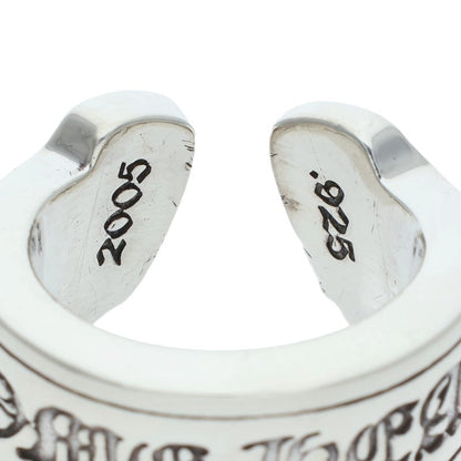 Chrome Hearts LG SCROLL LABEL Ring Silver Size JP 6 (Silver 11.37g)