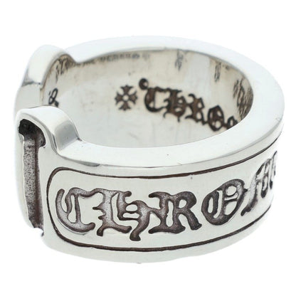 Chrome Hearts LG SCROLL LABEL Ring Silver Size JP 6 (Silver 11.37g)