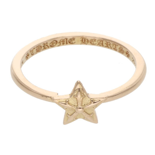 Chrome Hearts 22K BUBBLGM STAR Gold Ring Size ONE SIZE