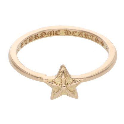 Chrome Hearts 22K BUBBLGM STAR Gold Ring Size US 6