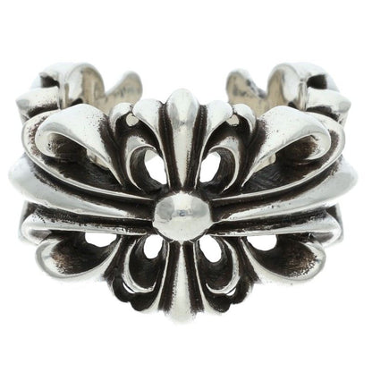 Chrome Hearts DBL FLRL CRS Silver Ring 925 Size ONE SIZE