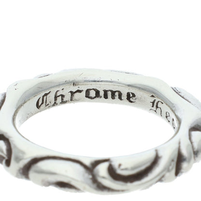 Chrome Hearts SCRL BAND Silver Ring 925 Size ONE SIZE