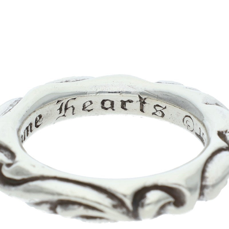 Chrome Hearts SCRL BAND Silver Ring 925 Size ONE SIZE