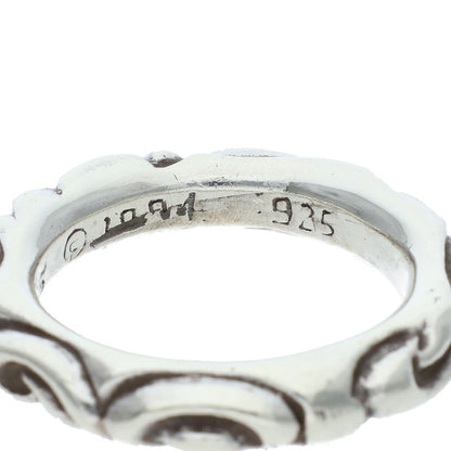 Chrome Hearts SCRL BAND Silver Ring 925 Size ONE SIZE