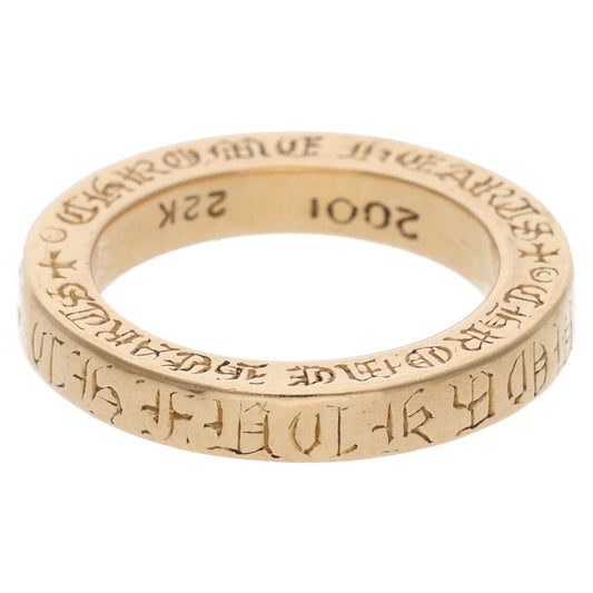 Chrome Hearts 22K 3mm Spacer FUCKYOU Gold Ring Size ONE SIZE