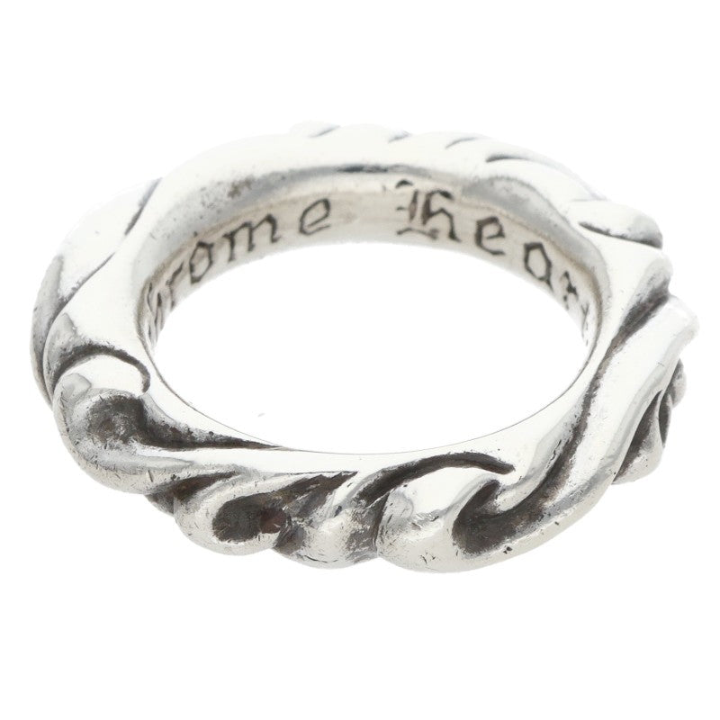 Chrome Hearts SCRL BAND Ring Silver Size JP 7 (Silver 7.72g)