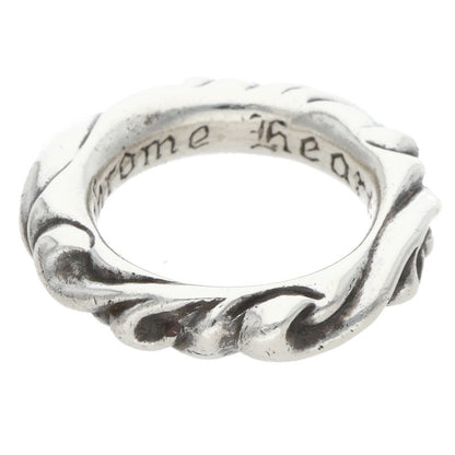 Chrome Hearts SCRL BAND Ring Silver Size JP 7 (Silver 7.72g)
