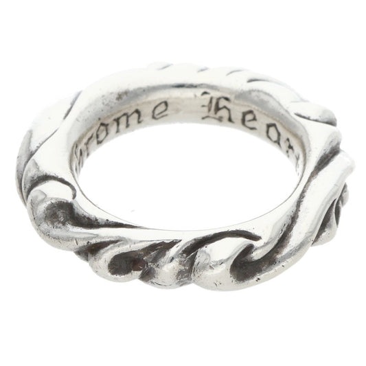Chrome Hearts SCRL BAND Ring Silver Size US 4 (Silver 7.72g)