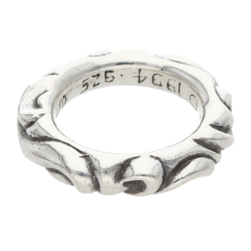 Chrome Hearts SCRL BAND Ring Silver Size JP 7 (Silver 7.72g)