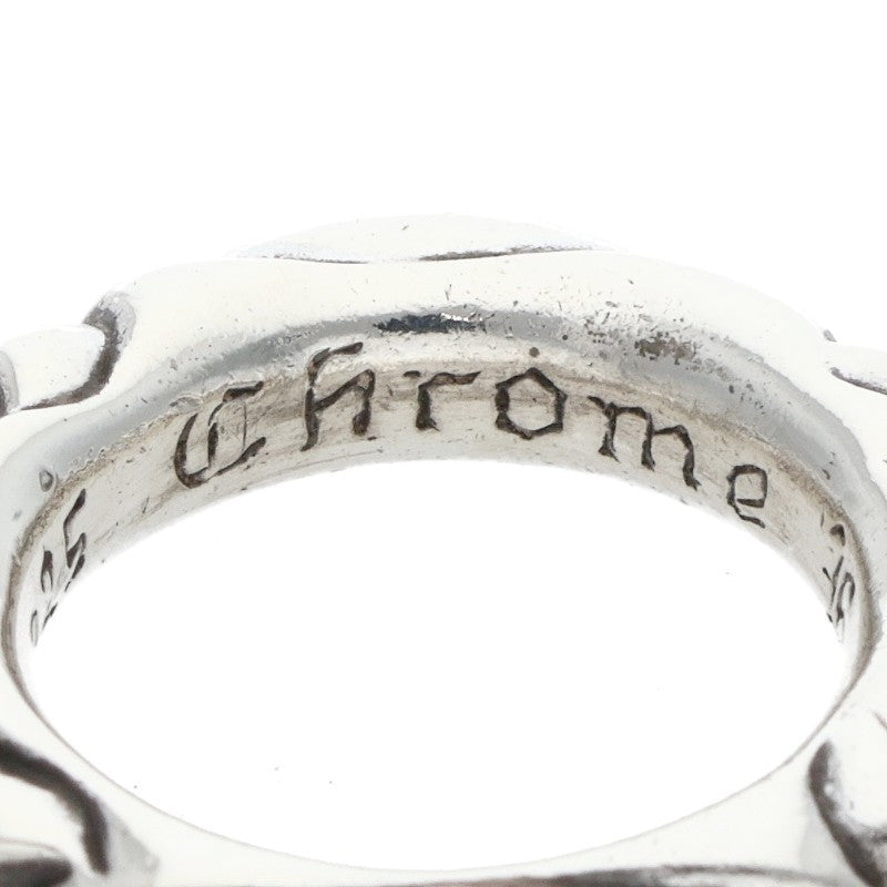 Chrome Hearts SCRL BAND Ring Silver Size JP 7 (Silver 7.72g)