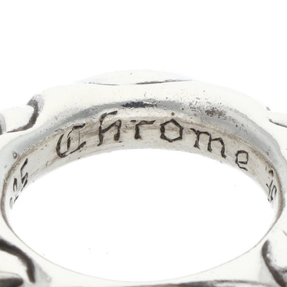 Chrome Hearts SCRL BAND Ring Silver Size JP 7 (Silver 7.72g)