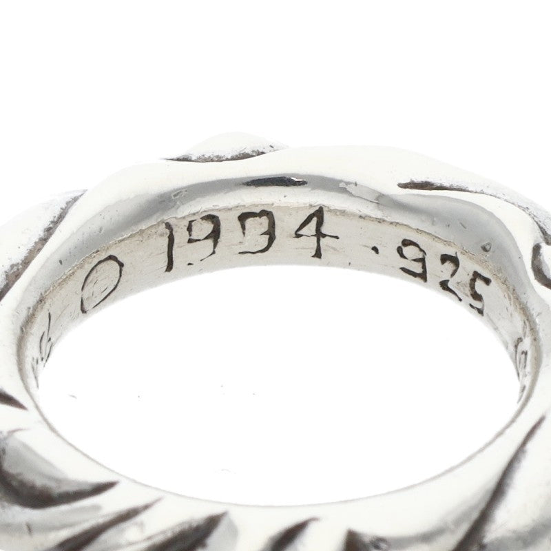Chrome Hearts SCRL BAND Ring Silver Size JP 7 (Silver 7.72g)