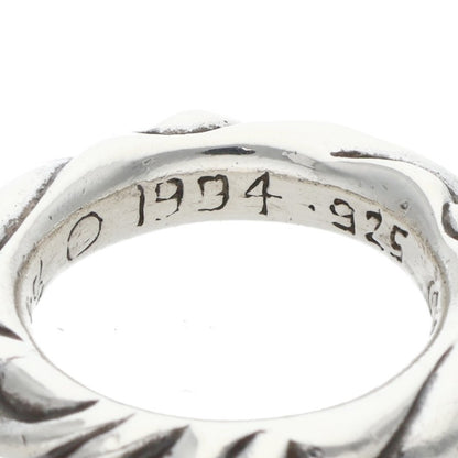 Chrome Hearts SCRL BAND Ring Silver Size JP 7 (Silver 7.72g)