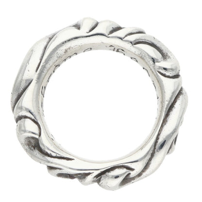 Chrome Hearts SCRL BAND Ring Silver Size JP 7 (Silver 7.72g)