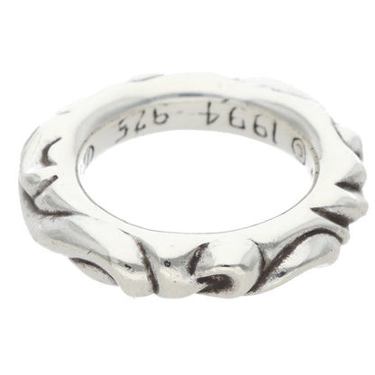 Chrome Hearts SCRL BAND Ring Silver (Silver 7.71g)