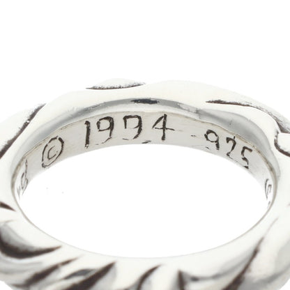Chrome Hearts SCRL BAND Ring Silver (Silver 7.71g)