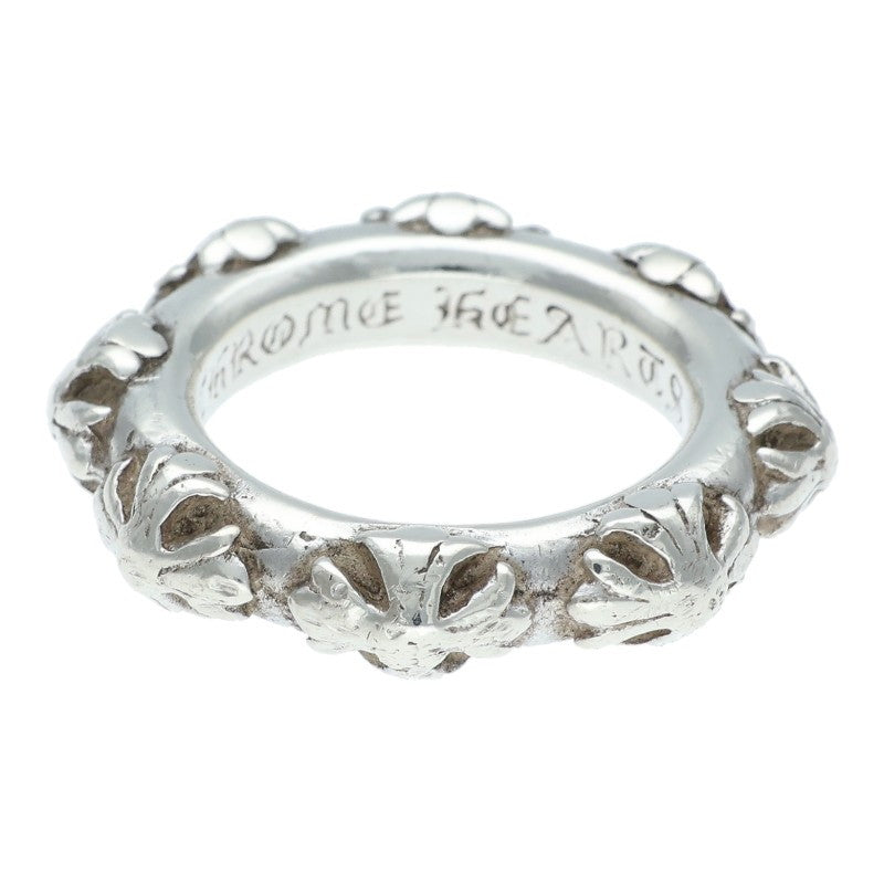 Chrome Hearts CROSS BAND Silver Ring 925 Size US 7