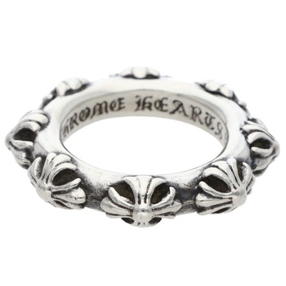 Chrome Hearts CROSS BAND Silver Ring 925 Size ONE SIZE