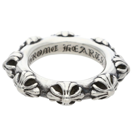 Chrome Hearts CROSS BAND Silver Ring 925 Size ONE SIZE