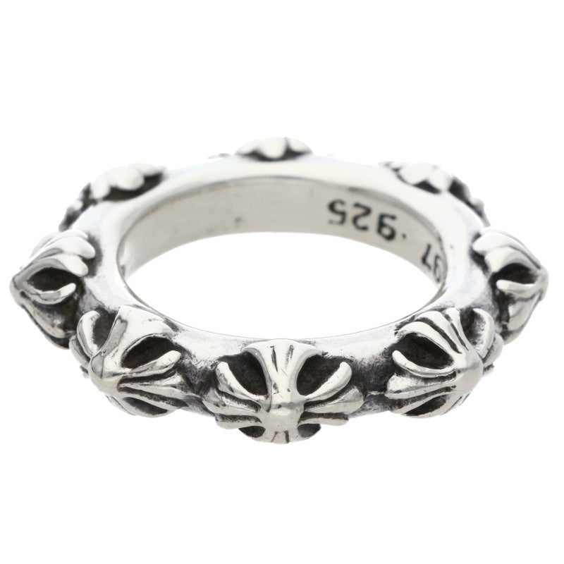 Chrome Hearts CROSS BAND Silver Ring 925 Size ONE SIZE
