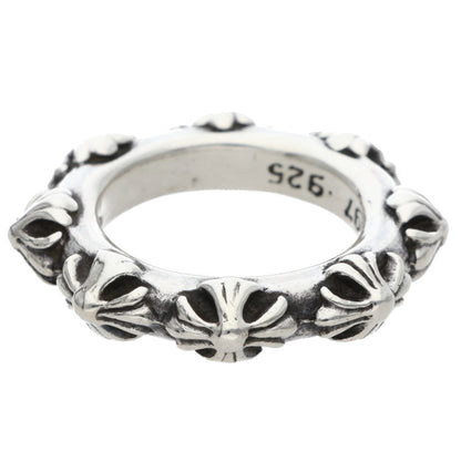Chrome Hearts CROSS BAND Silver Ring 925 Size ONE SIZE