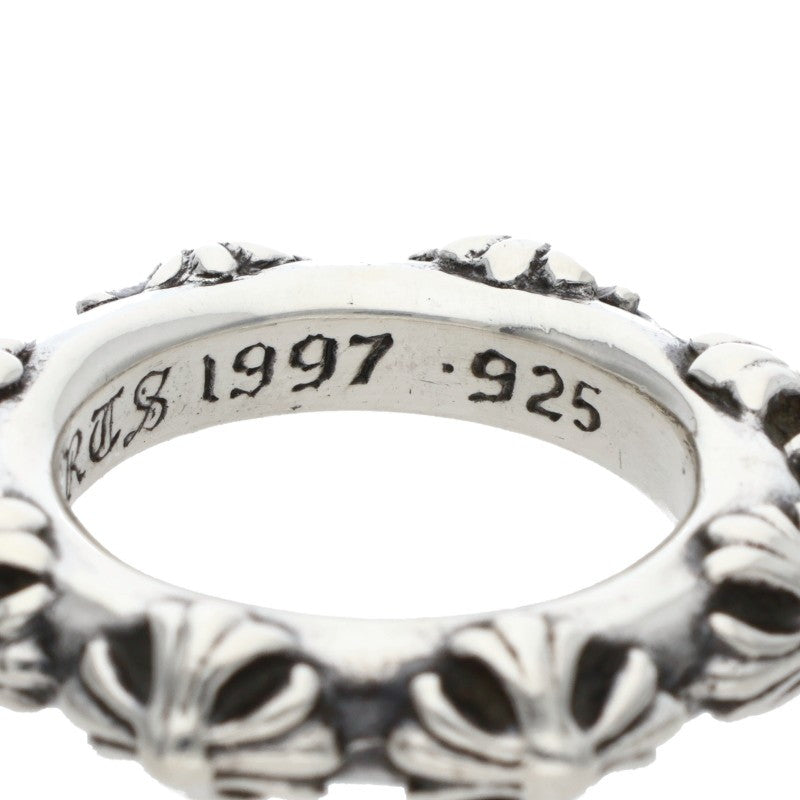 Chrome Hearts CROSS BAND Silver Ring 925 Size ONE SIZE