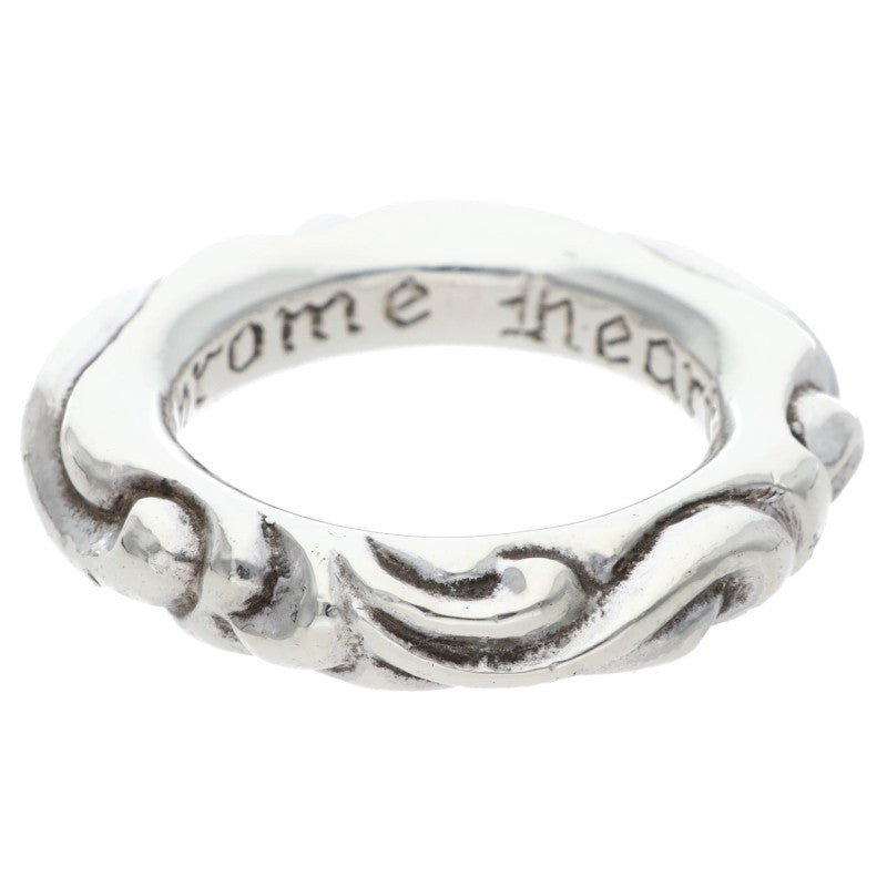 Chrome Hearts SCRL BAND Ring Silver (Silver 9.39g)