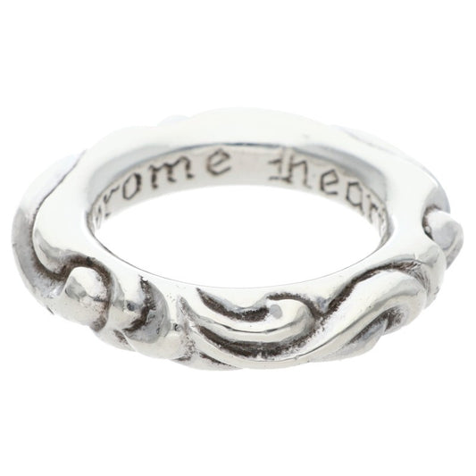 Chrome Hearts SCRL BAND Ring Silver (Silver 9.39g)