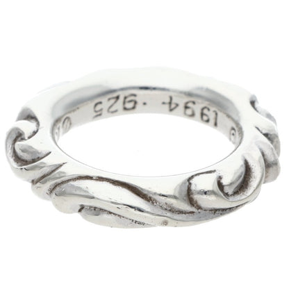 Chrome Hearts SCRL BAND Ring Silver (Silver 9.39g)