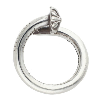 Chrome Hearts NAIL CRSBALL Silver Ring 925 Size US 5.5