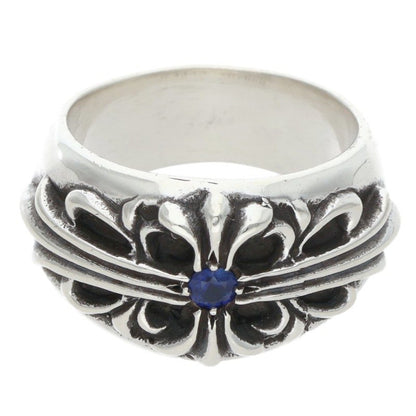Chrome Hearts Floral Cross 1 Sapphire Ring Size US 9