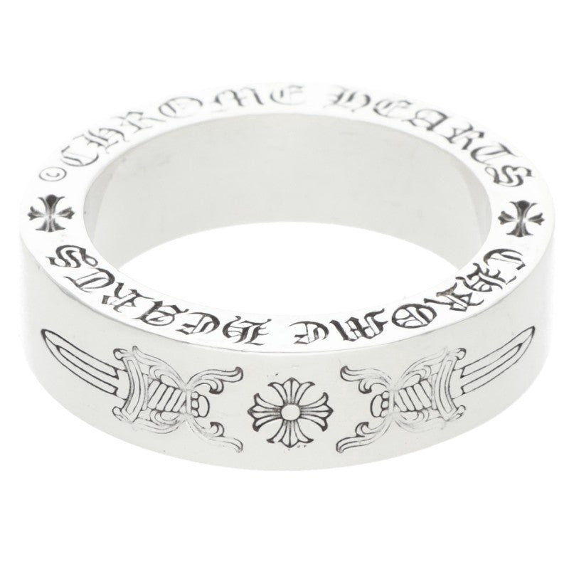Chrome Hearts 6mm Spacer Dagger Silver Ring Size US 6.5