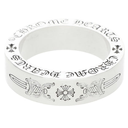 Chrome Hearts 6mm Spacer Dagger Silver Ring Size US 6.5