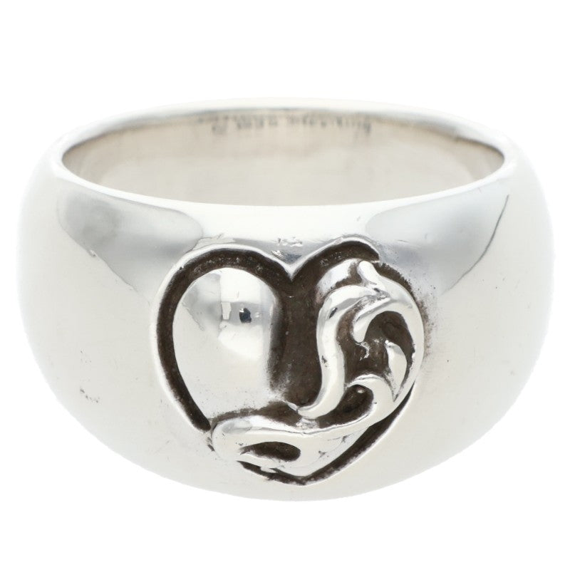 Chrome Hearts HEART IN BAND Silver Ring 925 Size ONE SIZE