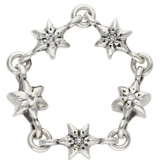Chrome Hearts CHN TNY STAR DMND Ring (Silver 4.59g)