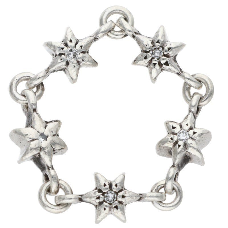 Chrome Hearts CHN TNY STAR DMND Ring Size US 5 (Silver 4.59g)