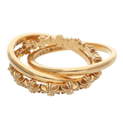 Chrome Hearts 22K Tiny E CH Plus Triple Gold Size ONE SIZE