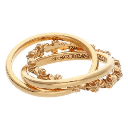 Chrome Hearts 22K Tiny E CH Plus Triple Gold Size ONE SIZE