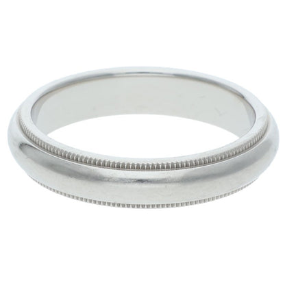 TIFFANY&Co. Milgrain Band PT950 Platinum Ring Size ONE SIZE