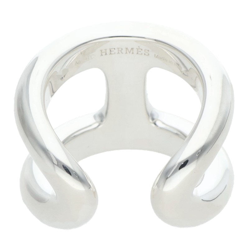 HERMES Osmose GM 925 Silver Ring Size ONE SIZE