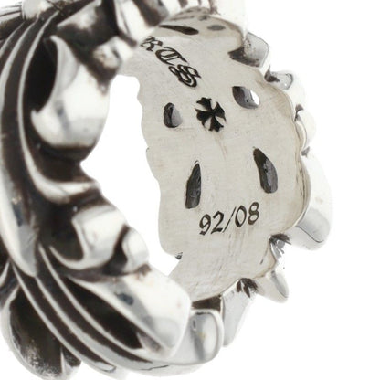 Chrome Hearts DBL FLRL CRS Ring Silver Size US 4 (Silver 11.51g)