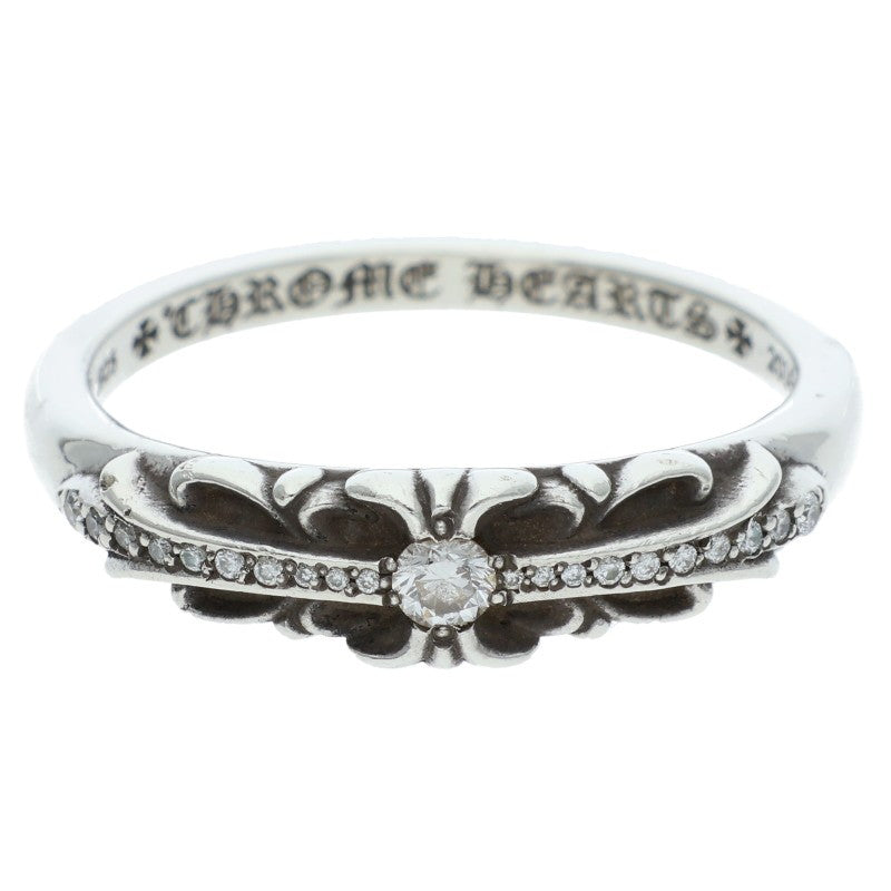 Chrome Hearts BABY CLSC P D Classic PAVE Ring (Silver 6.21g)