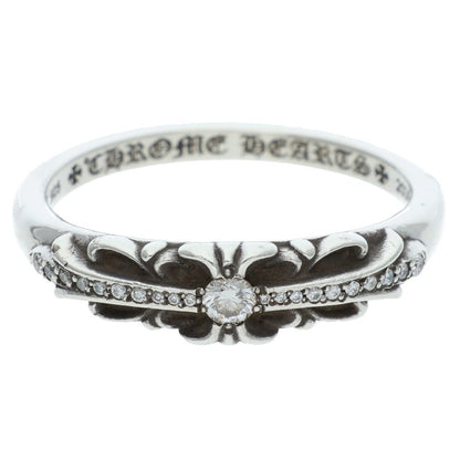 Chrome Hearts BABY CLSC P D Classic PAVE Ring (Silver 6.21g)