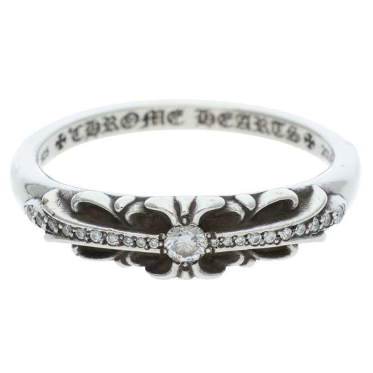 Chrome Hearts BABY CLSC P D Classic PAVE Ring (Silver 6.21g)
